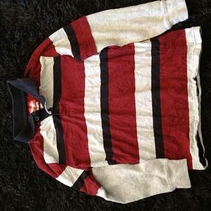 Boys s/ch (6/7) Wrangler long sleeve striped collar shirt